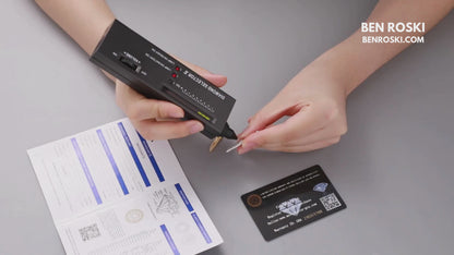 Knife Pendant Necklace Sterling Silver or Gold/Rose Gold Plated | VVS Moissanite | GRA Certified